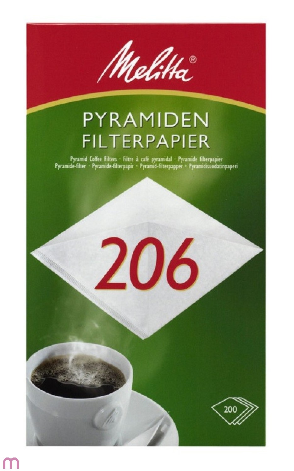 Melitta Pyramiden-Filterpapier Pa SF 206 G